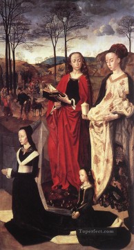聖マーガレットとマグダラのマリアとマリア・ポルティナリ・ウーゴ・ファン・デル・ゴーズ Oil Paintings